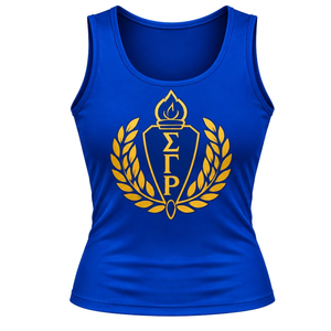 เสื้อครอปท็อป Sigma Gamma Rho แบบสั่งทำพิเศษสำหรับผู้หญิง เสื้อแขนกุดสไตล์กรีก นุ่มสบาย เหมาะสำหรับใส่ลำลองในฤดูร้อน เสื้อยืดแนวสปอร์ต สตรีทแวร์ - Product Image 1