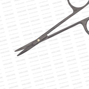 Tijeras Kaye CeraCoat Serradas de 11.5 cm con Recubrimiento Cerámico y Microdentados para Blefaroplastia y Cirugía Plástica Facial - Product Image 3
