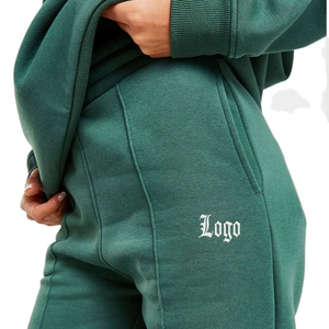 กางเกงวอร์มขาบานผ้าฝ้ายฟลีซดีไซน์ใหม่สั่งทำได้ พร้อมโลโก้สั่งทำ สายรัดเอว กางเกงจ็อกเกอร์ขาบานชายผ่า - Product Image 4