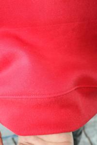 Sweat-shirt à col montant DRAMA RED 100% BLANC avec broderie appliquée, col large, URBAN PRODUCTIONS - Product Image 5