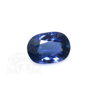 Saphir bleu de haute clarté, forme ovale, pierres précieuses sur mesure pour la création et l'artisanat de bijoux