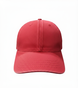 Gorra de Béisbol Roja de 6 Paneles de Calidad Premium, Unisex, Ajustable, con Hebilla Metálica, Color Sólido, de Sarga de Algodón, Estilo Casual para Hombres y Mujeres - Product Image 1