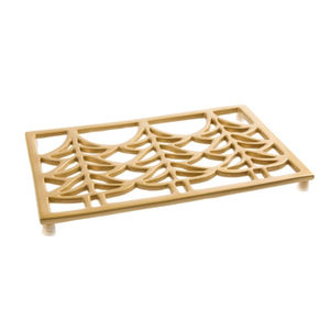 Protector de Mesa y Encimera de Cocina con Diseño Atractivo de Hoja Botánica Redonda en Metal para Platos y Sartenes Calientes - Product Image 6