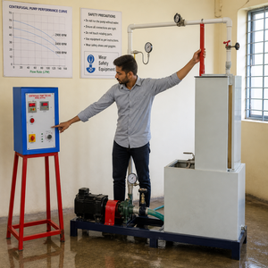 Electronic Centrifugal Pump Test Rig 220V | Hydraulic Performance <b>Testing</b> Machine for Soil Oil Water Flow Pressure Lab <b>Equipment</b> - Product Image 4