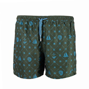 Shorts de Playa Personalizados para Hombre con Logotipo, de Secado Rápido, con Estampados de Leopardo y Paisley por Sublimación, con Cremalleras, para Natación y Surf - Product Image 4