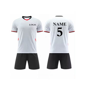 Maillot de football personnalisé sublimé pour homme, à capuche, manches courtes, anti-humidité, 100 % polyester, bleu-vert, uniforme toutes saisons - Product Image 2