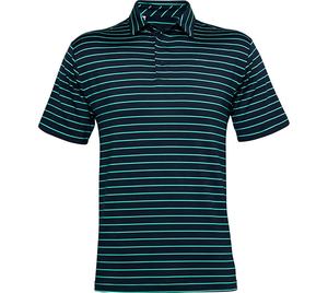 Camiseta de Polo de Golf para Hombre con Logotipo Personalizado OEM, 100% Poliéster Spandex, Transpirable, de Secado Rápido, con Rayas Estampadas - Product Image 4