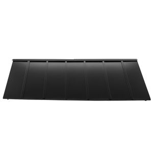 Tenda da Sole Fissa in Metallo 80x36 Pollici con Telaio Triangolare in Acciaio per Finestre e Porte, Protezione da Pioggia, Neve e Sole - Product Image 1