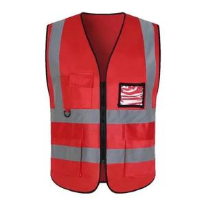 Gilet de sécurité réfléchissant, veste de travail à bandes réfléchissantes, vêtement jaune fluo, harnais de chantier, manteau de construction - Product Image 3