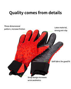 Football Goalkeeper Gloves Unisex <b>Full</b> Finger PU Leather Non <b>Slip</b> Breathable Adjustable Wrist Strap Hook Loop Closure - Product Image 5