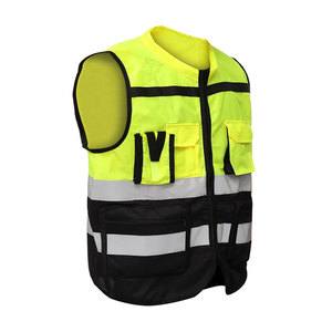 Gilet de travail respirant, équipement de sécurité réfléchissant pour les travailleurs industriels, la logistique et les chantiers extérieurs, gilet de travail léger - Product Image 1