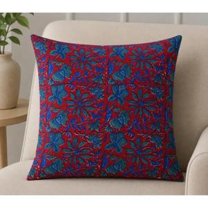 Housse de coussin en coton imprimé à la main indienne, style bohème, pour canapé, décoration intérieure - Product Image 2