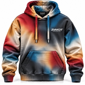 Venta al por Mayor Directa de ZIAKOT INDUSTRY, Sudadera con Capucha Personalizada con Gráficos para Hombre, Sudadera Extra Grande, Sudadera con Capucha de Felpa Gruesa de Primera Calidad - Product Image 1