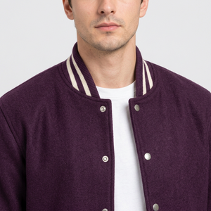 แจ็คเก็ต Letterman Varsity คุณภาพดีที่สุด พร้อมแจ็คเก็ตเบสบอลวิทยาลัยแบบกำหนดเองได้อย่างสวยงามของคุณเอง - Product Image 6