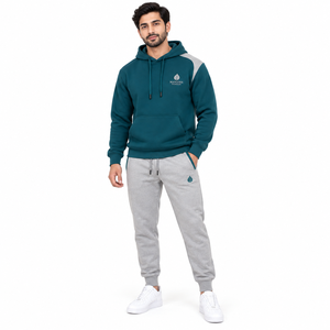 Conjunto Deportivo de Verano Unisex, Corte Regular, con Capucha, Estampado, Felpa, 100% Algodón, Transpirable, Ecológico, de Secado Rápido, Estilo Urbano - Product Image 1