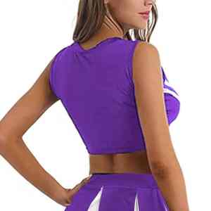Tenues de cheerleading personnalisées de haute qualité, imprimées, durables, 100% polyester, fabrication OEM de haute qualité - Product Image 6