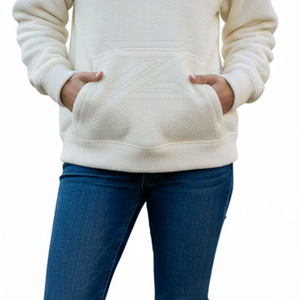 Sweat-shirt d'hiver pour femme à demi-zip, impression personnalisée du logo sur le devant, coupe décontractée confortable, manches longues, respirant, séchage rapide, haute qualité - Product Image 4