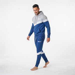 Custom Design Men's Three Tone Custom Tracksuit Polyester Hoodie <b>Jogger</b> Pants <b>Set</b> Regular <b>Size</b> Casual Sportswear Collection - Product Image 4