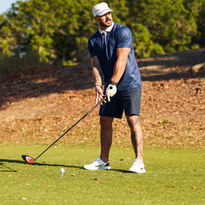 Proveedor caliente Polo de golf para hombre, que absorbe la humedad, ropa de gimnasio elástica de 4 vías, bordado personalizado, impresión por sublimación personalizable - Product Image 2