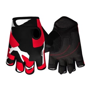 Durable Long Lasting Printed Cycling Gloves Half Finger Printed Long Distance Riding Gloves Training Sublimation Cycling Gloves - Product Image 6