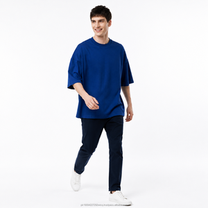 Camiseta de hombre personalizada con efecto desgastado, 100% algodón, ecológica, 220g, OEM, venta al por mayor, impresión de logotipo personalizado, lisa, casual - Product Image 6