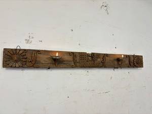 Vintage Teak Wood Panel Fine Emboss Carving Home Office Wall Hanging Outdoor Living Room Dining Door Furniture for Bedroom - Product Image 2