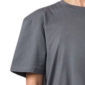Women's Charcoal Grey Oversized Boyfriend T Shirt Premium Cotton Crew Neck Casual Everyday Fashion Top Apparel Wear - Product Image 6