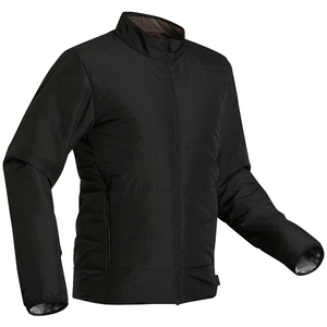 Customizable Stand Collar Patchwork Puffer <b>Jackets</b> for <b>Men</b> Winter Casual Embroidered Zipper Front - Product Image 3