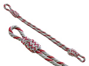 Mützengeflecht Knitted Cap Cord Solid Color Fabric <b>Braided</b> Rope Simple Style Badge <b>Accessory</b> Cord with Metal Hook Custom Color - Product Image 3
