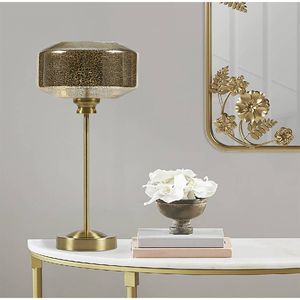 Lampada da Tavolo in Vetro Mercurizzato da 17 Pollici - Elegante e Raffinata Decorazione per la Casa - Product Image 2