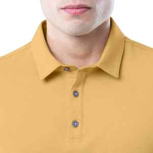 Polo de Verano Personalizado de Alta Calidad en Color Amarillo, 100% Algodón con Spandex, Talla Grande, Manga Corta, Ropa Casual para Hombre, Camiseta de Golf - Product Image 2