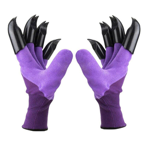 Outdoor Leather <b>Full</b> Finger Garden Gloves with Hand Protection Anti Impact Anti <b>Slip</b> Anti Vibration Durable Garden Gloves - Product Image 1