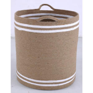 Panier de rangement unique et moderne en corde 100% coton, écologique, avec poignée pour suspendre les fruits dans la cuisine, utilisable en intérieur et en extérieur - Product Image 5