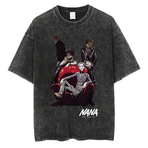 เสื้อยืดสตรีทแวร์พิมพ์ลายปลาญี่ปุ่นแบบกำหนดเองสำหรับ OEM ผ้าฝ้ายทรงหลวมขนาดใหญ่พิเศษจากซัพพลายเออร์ - Product Image 6