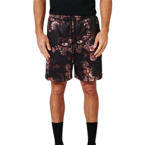<b>Men</b> Floral Print Quick Dry Polyester Casual Mesh <b>Shorts</b> With Pockets Sublimation Transfer Print <b>Basketball</b> <b>Shorts</b> - Product Image 1