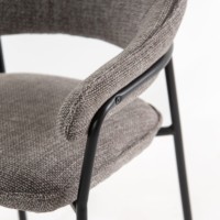 Chaise de salle à manger Vandana Zentrix Grand Grey avec un design ergonomique moderne et un confort premium