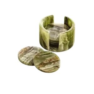 Posavasos hechos a mano con cuerno de buey y búfalo, posavasos únicos de cuerno de búfalo Natural para protección de mesa, se acepta personalización - Product Image 1