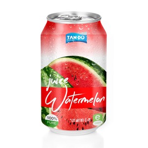 Bebida Tropi Juice 330ml Lata Corta de Aluminio 100% Puré de Frutas Saborizado Bajo en Grasa Esterilizado Recién Exprimido 5 Brix Naranja Guayaba Agua - Product Image 1