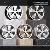 Jantes forgées 5 branches en V, finition blanc brillant + noir concave, 18-22 pouces, 5x108 5x112 5x120, en alliage 6061-T6 pour BMW Audi Mercedes-Benz