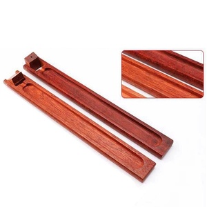 Brûleur d'encens en bois de manguier écologique de style chinois, fait main, avec attrape-cendres et logo personnalisé - Product Image 3