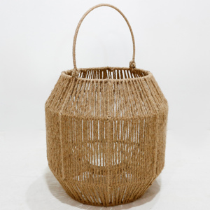 Panier en rotin classique écologique fabriqué à la main en jonc de mer et en jacinthe d'eau, artisanat naturel, usine Artex Dong Thap, Vietnam - Product Image 5