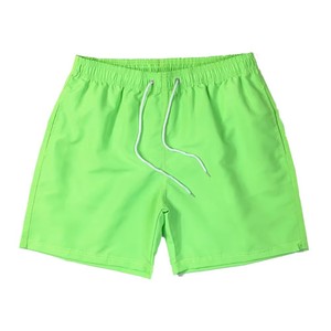 <b>Men's</b> Solid <b>Green</b> Quick Dry Drawstring <b>Shorts</b> Casual Mid Waist <b>Short</b> <b>Shorts</b> Polyester Fabric Woven Plain Dyed Style OEM ODM - Product Image 1