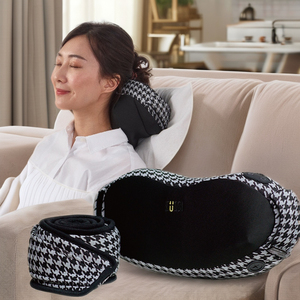 Portable Shiatsu Heat Massage <b>Pillow</b> 3D Kneading Movement Timing Control for Neck Shoulder <b>Back</b> Hip Pain Relief Home Office - Product Image 3
