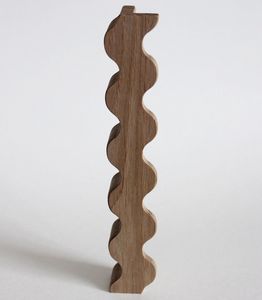 Poignée de tiroir ergonomique unique en bois, design vague, pour armoire, placard, meuble, quincaillerie de cuisine, hôtel, écologique - Product Image 5