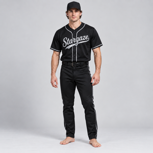Uniforme de béisbol personalizado con material transpirable, comodidad flexible, diseño elegante para el equipo, costuras duraderas y profesional. - Product Image 2