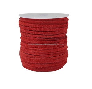 Wholesale Reliance <b>Leather</b> Shimmer Flat Suede <b>Leather</b> Cord <b>String</b> Soft Durable Jewelry Charm Rings Genuine Ingredients Uttar - Product Image 5