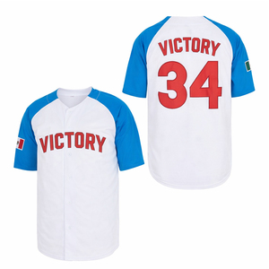 เสื้อเบสบอลสีแดงแบบกำหนดเอง ตัวอักษรสีเขียว ชื่อทีมและหมายเลขส่วนตัว เสื้อกีฬาผู้ชาย สหรัฐอเมริกา ยุโรป ขายส่ง OEM - Product Image 2