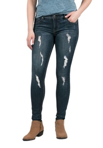 2023 New Style Wholesale Women 100% Cotton for Girls for Ladies Denim Dress Lady Women Casual Denim <b>Trouser</b> From Bangladesh - Product Image 5