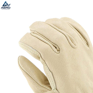 Ergonomic Fit for Comfort & Durability Flexible & Long-Lasting For Industrial Use Heavy Duty Smooth Leather Utility Driver <b>Glove</b> - Product Image 6