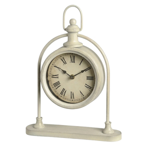 Classic Brushed Silver Metal Desk Clock Vintage <b>Pocket</b> <b>Watch</b> Design Tabletop Pedestal Clock Decorative Analog Quartz Table Clock - Product Image 3